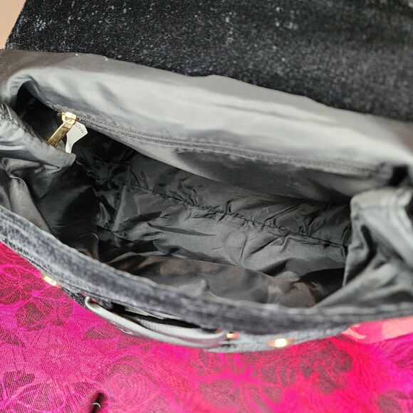 Midnight Lace Velvet Backpack. main image 5
